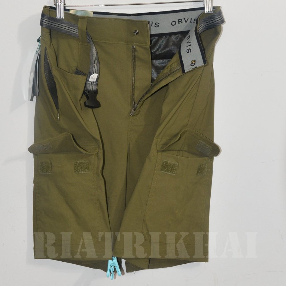 Men's Cargo Shorts Orvis  IN gREEN - Picture 4 of 13